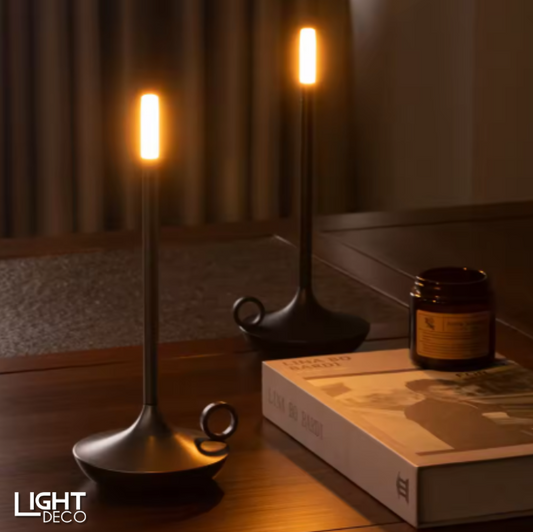 Lampe de Chevet Bougeoir - Style Rétro/Médiéval Moderne - Ambiance Tamisée