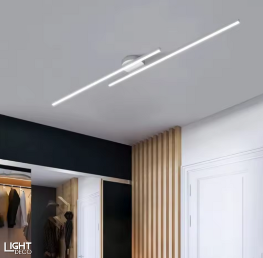 Grand Plafonnier LED Design - Déco Minimaliste Maison Moderne - Salon / Entrée / Couloir