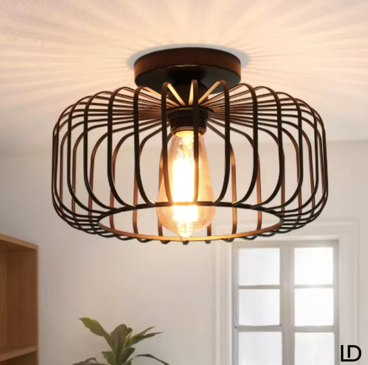 Luminaire / Suspension Moderne Métal Noir - Style Industriel Design Vintage- Salon / Chambre / Bureau