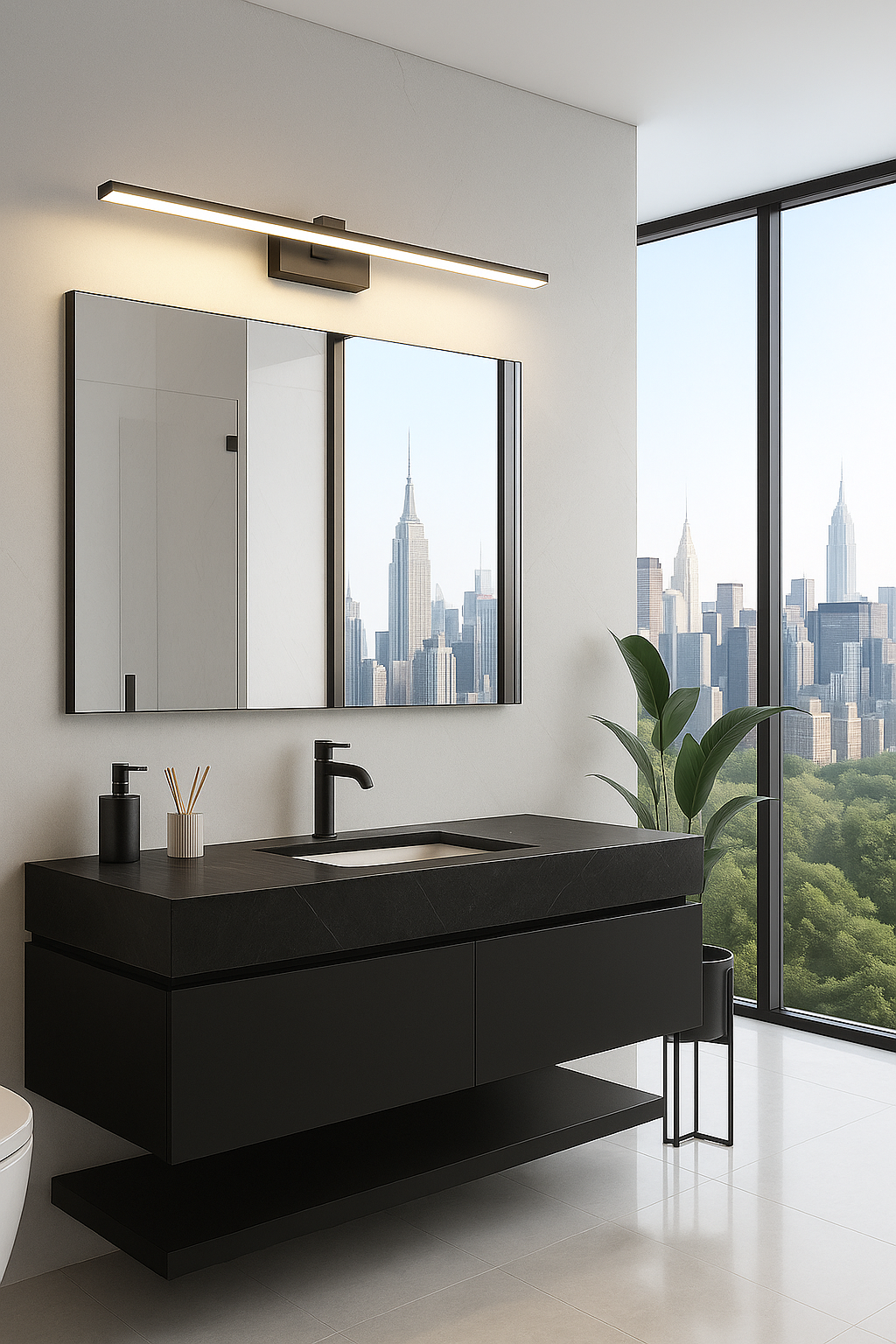 Applique Murale Design - Déco Moderne Minimaliste - Idéal Salle de Bain